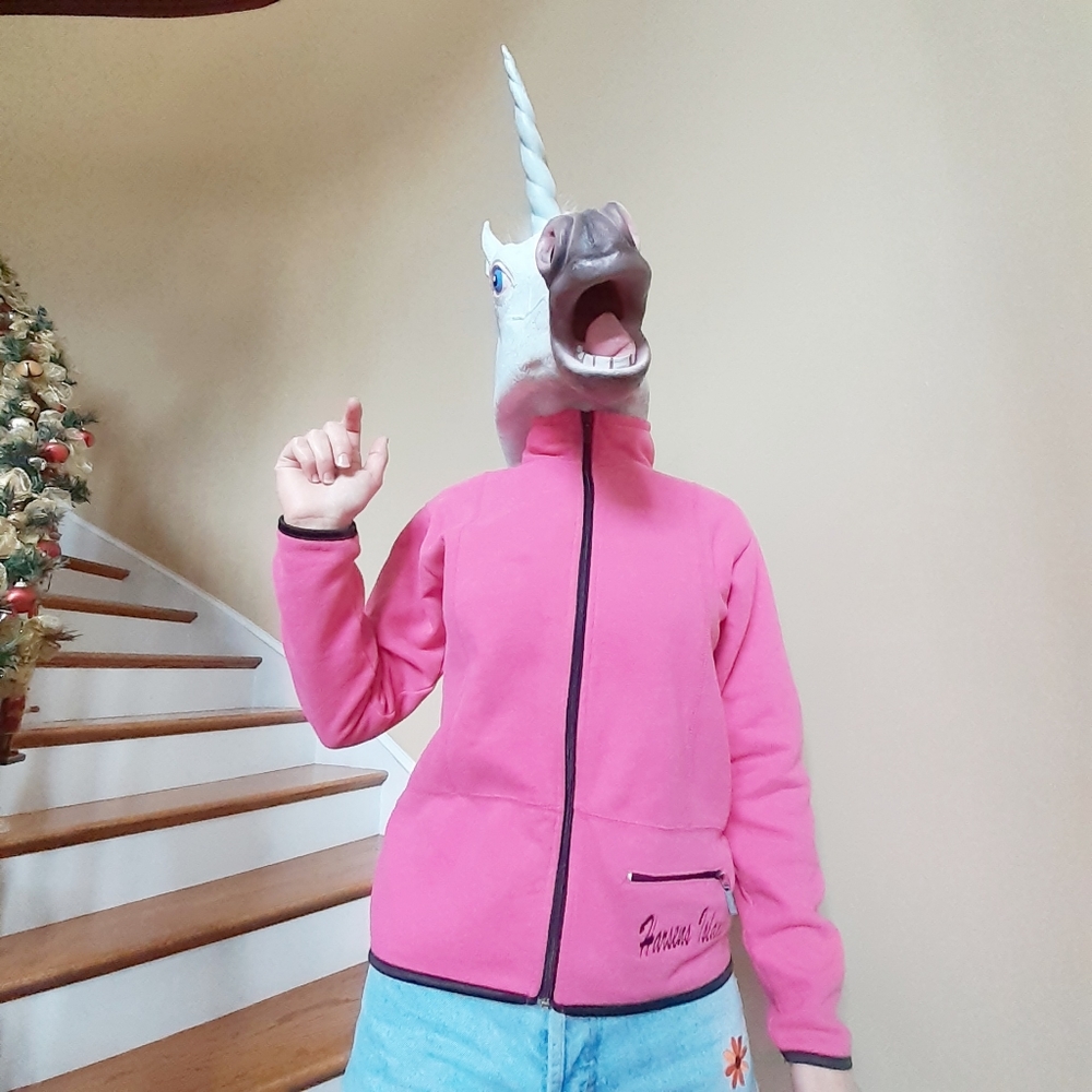 Rag Wear USA Harsens Island Pink Zip Up Fleece Med